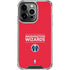 NBA Washington Wizards Standard - Red iPhone 16 Pro Clear Case